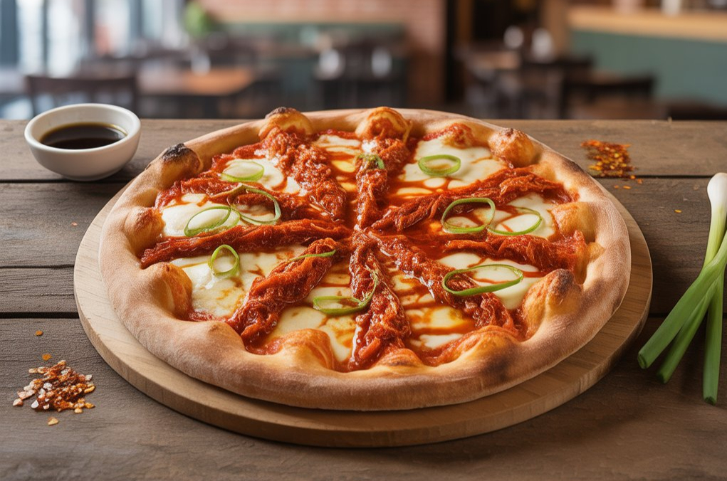 Kimchi Kick pizza